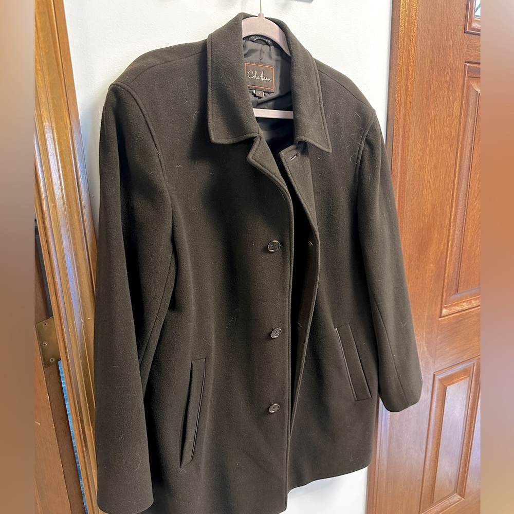 Cole Haan - Size Large Brown overcoat. Like New